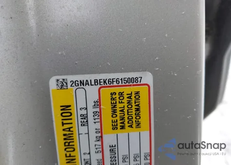 2015 Chevrolet Equinox 1Lt from USA, damaged, VIN 2GNALBEK6F6150087